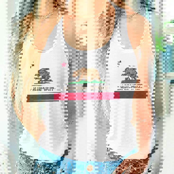 California Republic ノベルティ カリフォルニアベア カリフォルニアフラッグ タンクトップ