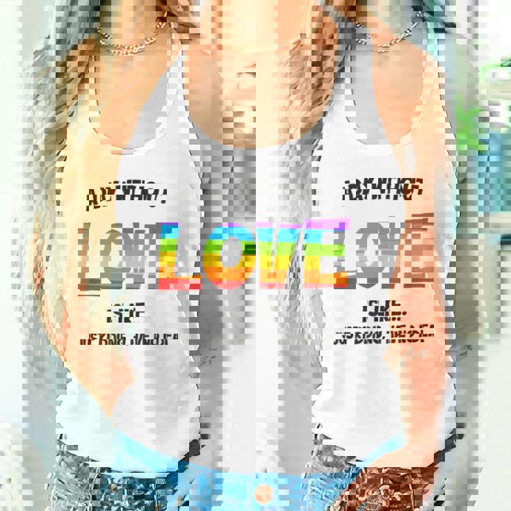 Celebrating Love Lgbtq ゲイプライドグッズ レズビアンレインボー タンクトップ