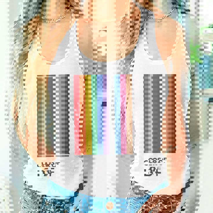 Colors Of Love Lgbt Flag Pride Month トランスジェンダー レインボーtシャツ タンクトップ