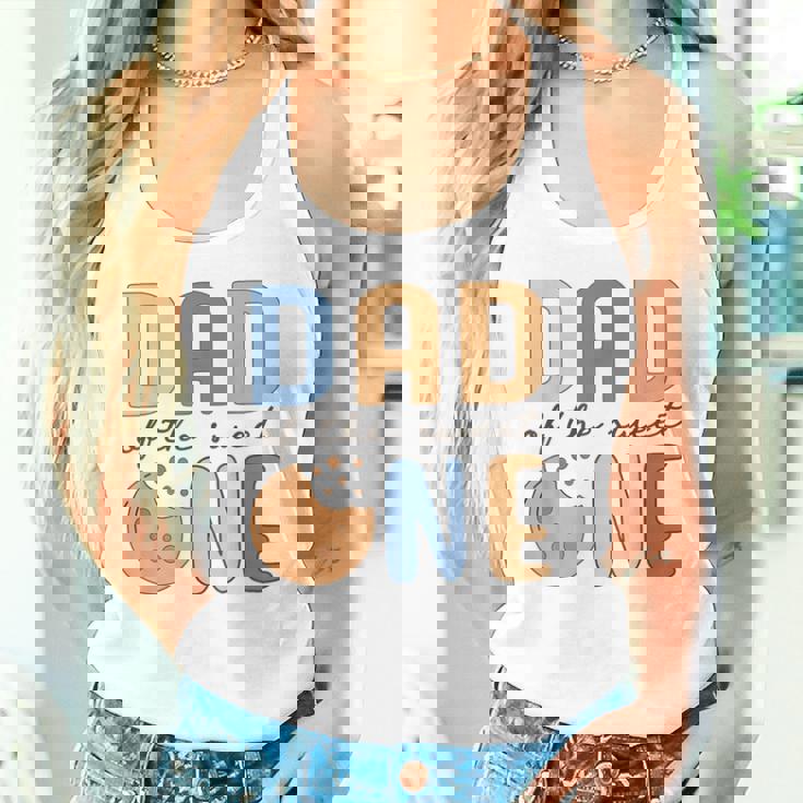 Dad Of Theweet One クッキーとミルク 1歳の誕生日パーティー タンクトップ