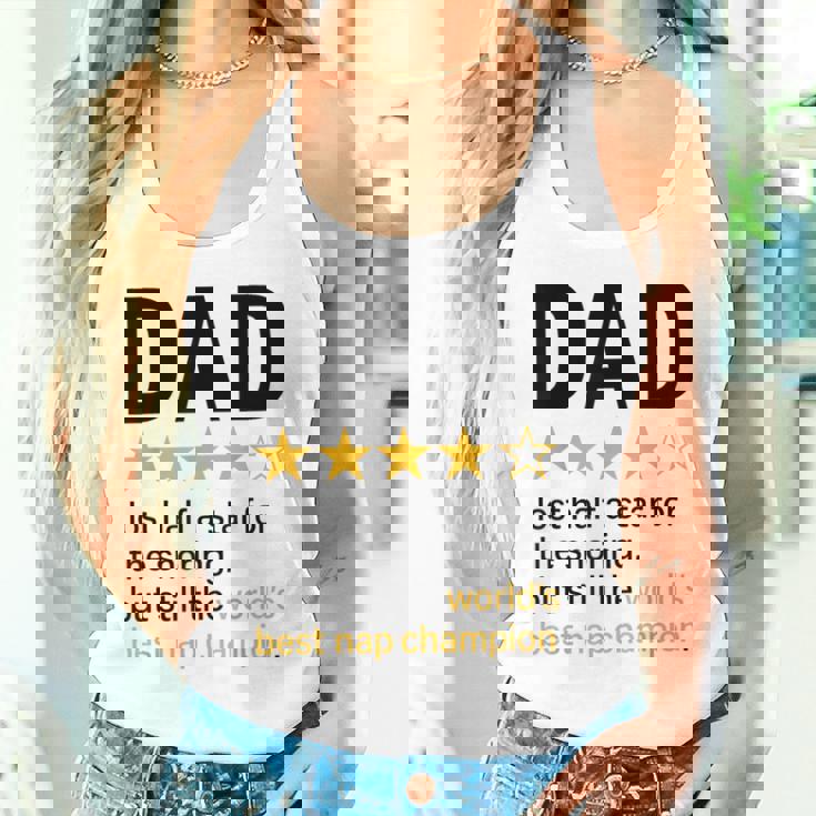 Dadtar Rating いびきジョーク 世界最高のお昼寝チャンピオン タンクトップ