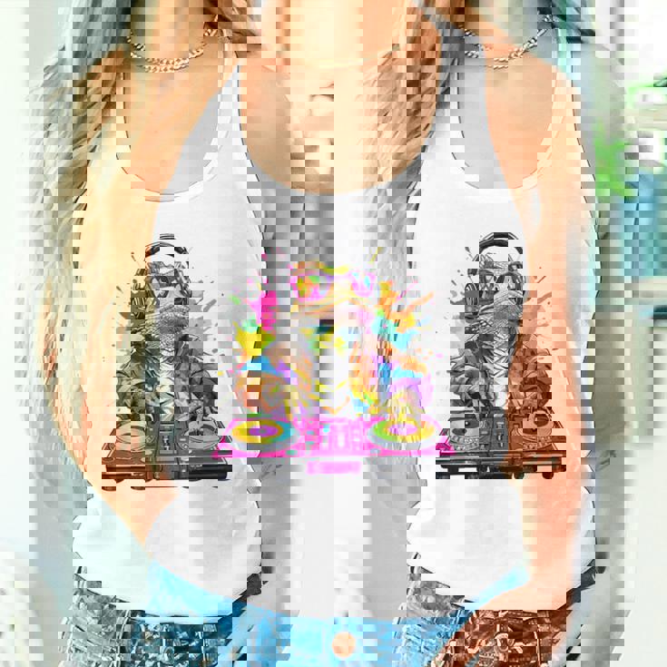 Dj フトアゴヒゲトカゲ 音楽愛好家のキッズ ディージェイ タンクトップ