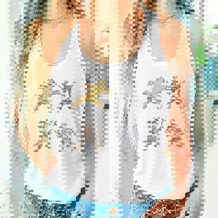 Fencer 猫 エペフェンシング付き タンクトップ