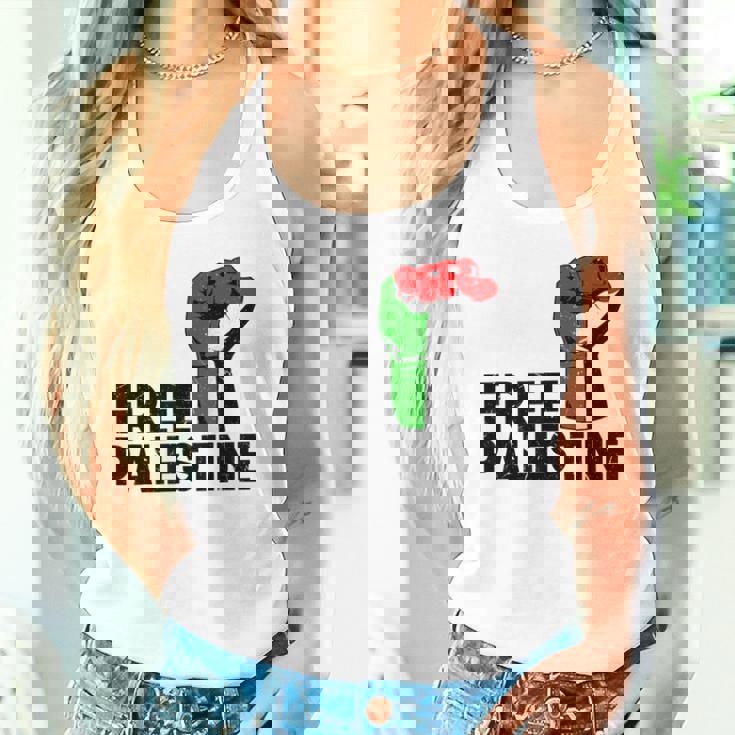 Free Palestine パレスチナの旗無料パレスチナ タンクトップ