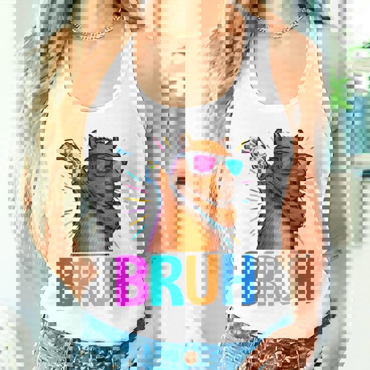 Capybara Gamer Meme Cool Gaming Humor Animal Lover 長袖tシャツ タンクトップ