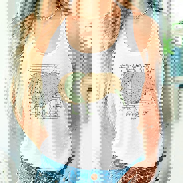 Kiwi コンポーネント カワイイ キウイ 鳥のギフト ニュージーランド 面白い タンクトップ