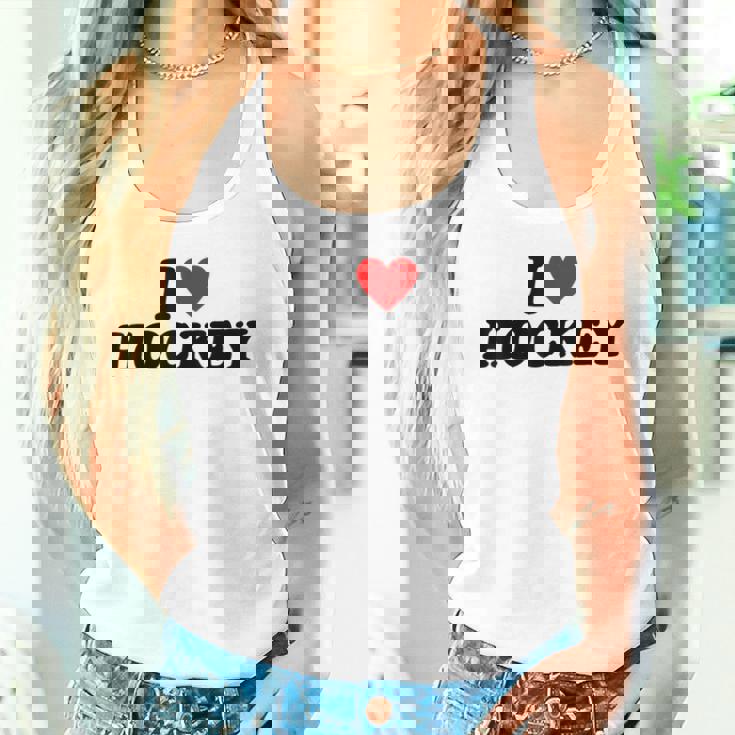 I Heart Hockey タンクトップ