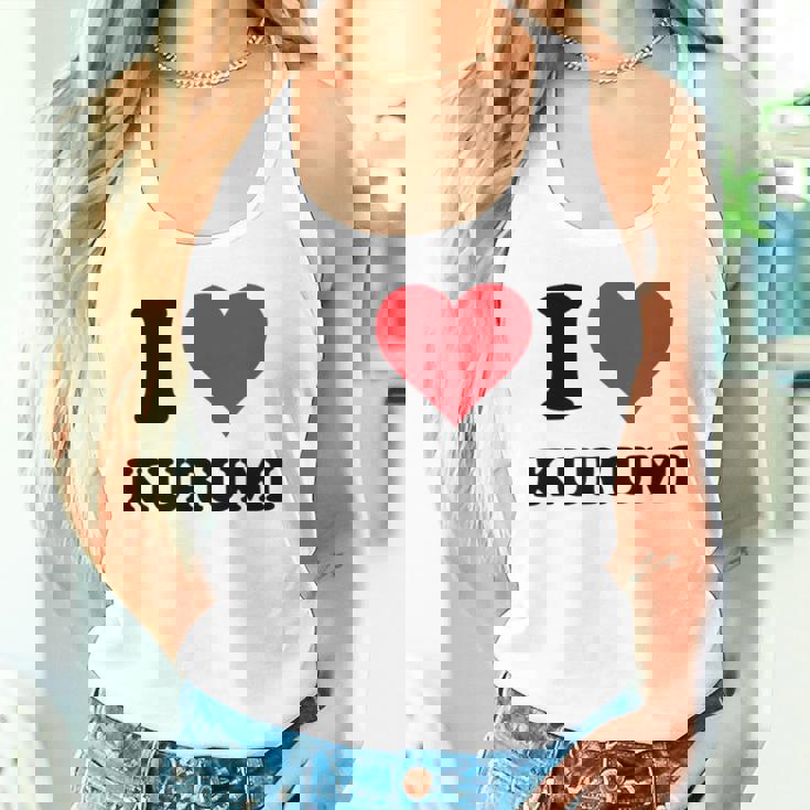 I Heart Kurumi ファーストネーム I Love パーソナライズ タンクトップ