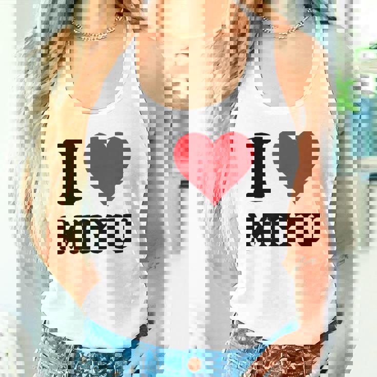 I Heart Miyu ファーストネーム I Love パーソナライズ タンクトップ