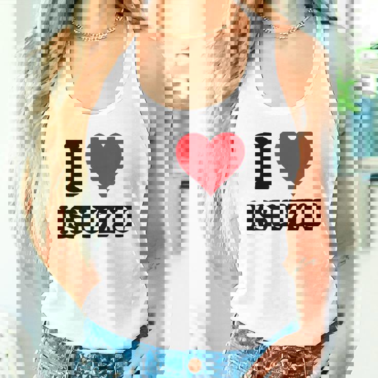 I Heart いすゞ ファーストネーム I Love パーソナライズ タンクトップ