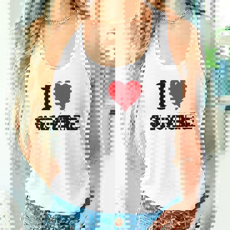 I Heartumire 名 I Love パーソナライズ タンクトップ