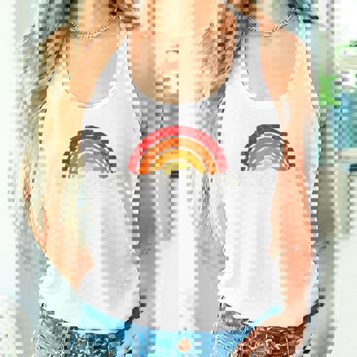 Hyde Park New York Ny ヴィンテージ 70年代 レトロレインボーデザイン タンクトップ