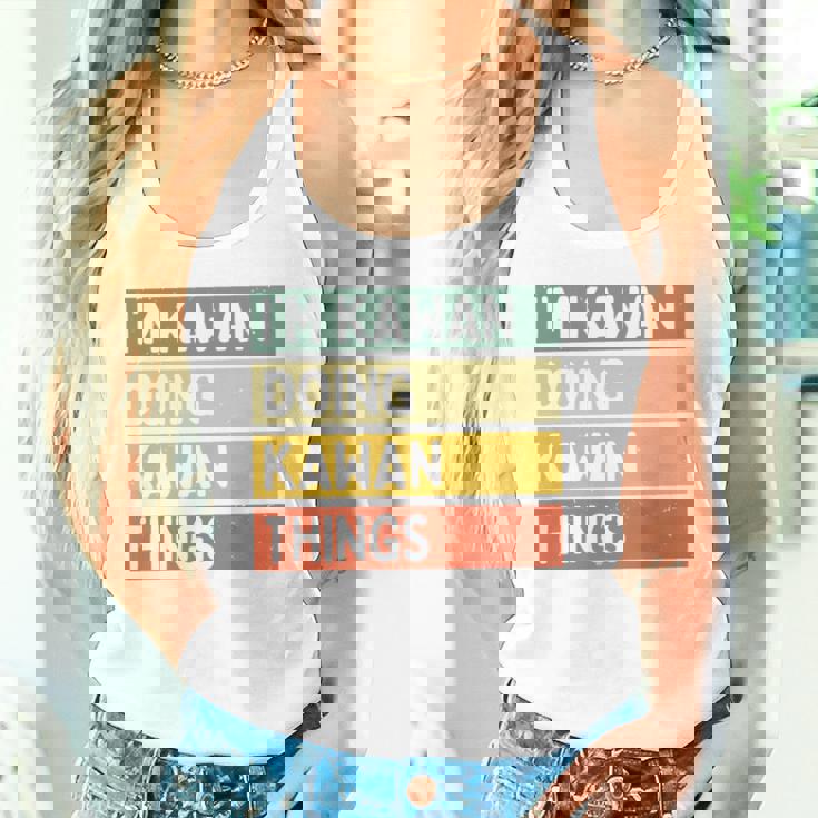 I'm Kawan Doing Kawan Things 面白い名言 長袖tシャツ タンクトップ