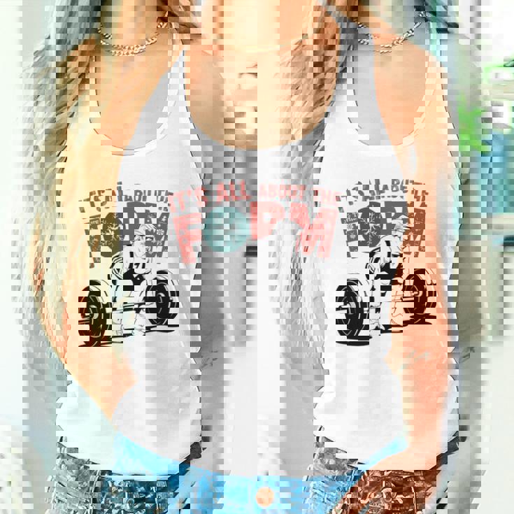 It's All About The Form デッドリフティング トランプ ワークアウト ジム 面白い 長袖tシャツ タンクトップ