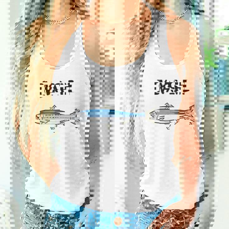 Iwashi イワシ 鰯 魚好き 願掛け 釣り好き 海釣り 趣味 おもしろ 寿司ネタ 趣味釣り 船釣り 釣り タンクトップ