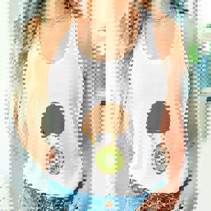 Kiwi Bird Evolution 面白いキウイフルーツパンギフトtシャツ タンクトップ