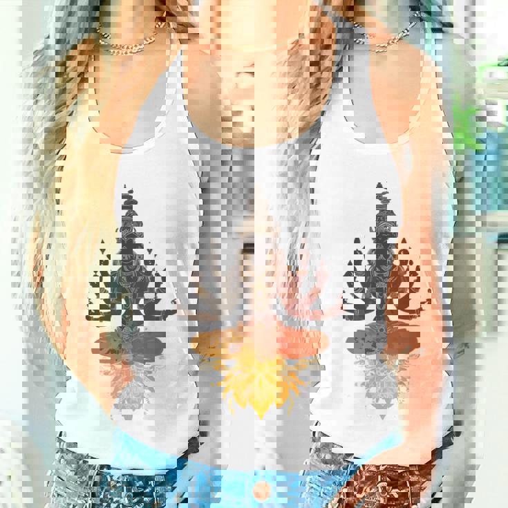 Lele ヒンドゥー教の神 ヴィシュヌ・ガネーシャ・シヴァモチーフ タンクトップ