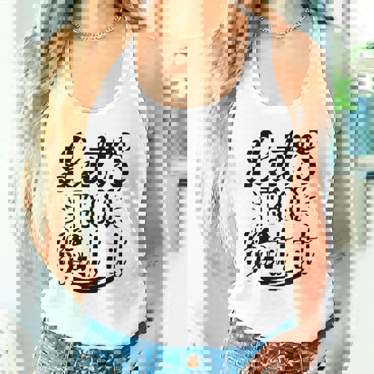 Let's Taco Bout It 面白い メキシコ料理 タコス シンコ・デ・マヨ タンクトップ