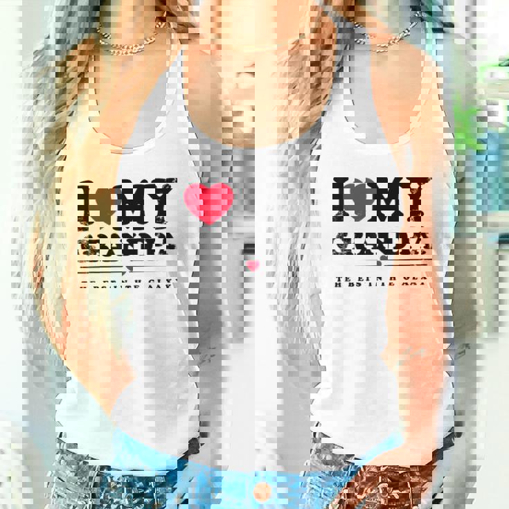 I Love My Grandpa I Heart My Grandpa タンクトップ