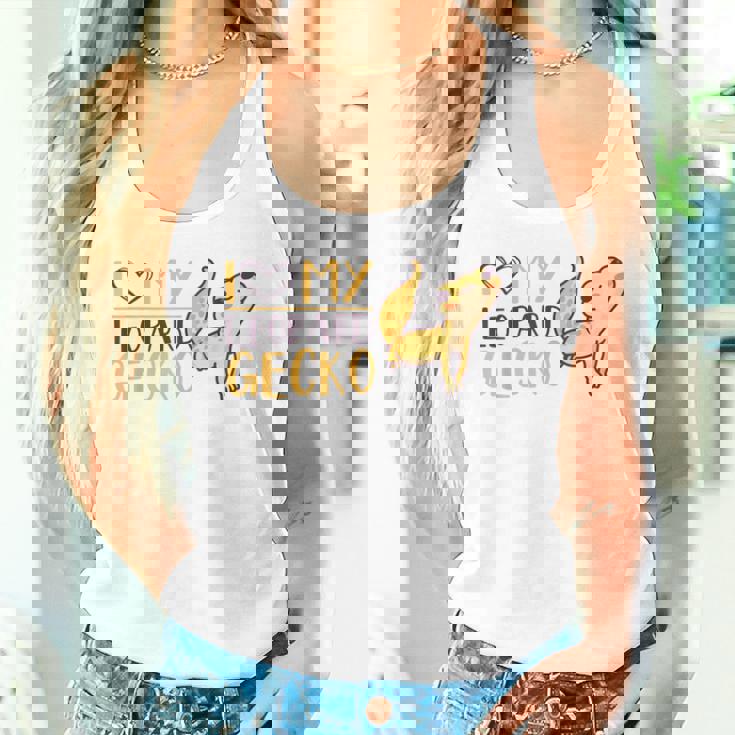 I Love My Leopard Gecko トカゲ ヒョウ ヤモリ 爬虫類 タンクトップ