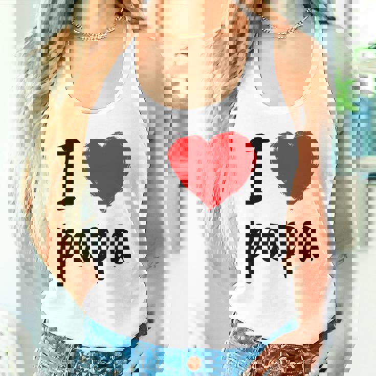 I Love You PapaCool Happy Father's Day Best Daddy タンクトップ