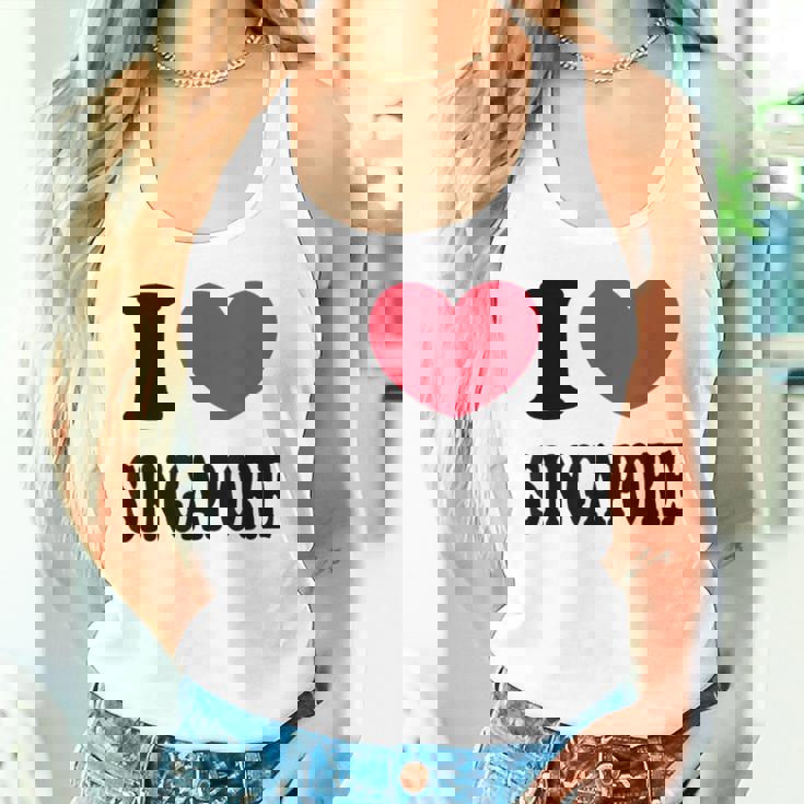 I Loveingapore シンガポールが大好き タンクトップ