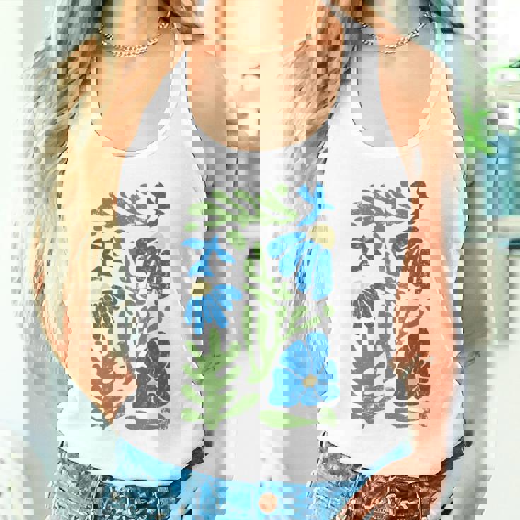 Matisse 抽象 秋 造花 美的 ペイント 長袖tシャツ タンクトップ