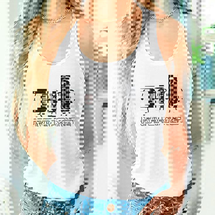 Never Forget カセットテープhs ゲーマー オールドスクール 面白い タンクトップ