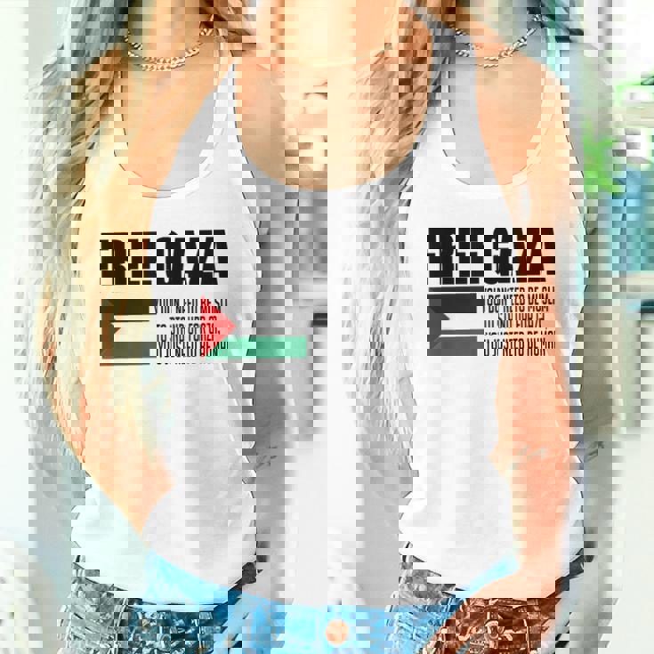 Save Gaza Free Palestine Free Gaza Proud Gaza Palestina タンクトップ