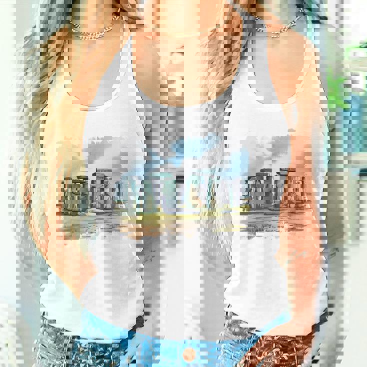 Stonehenge イギリス土産 ストーンヘンジ。 長袖tシャツ タンクトップ