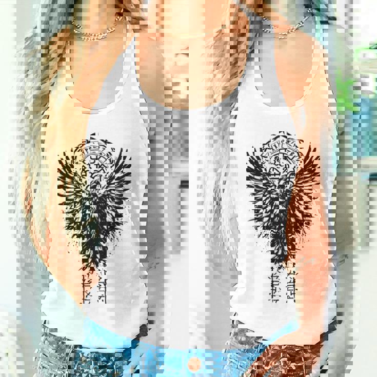 Walhalla Raven Odins ルーンズ ノルディック コンパス バイキング 長袖tシャツ タンクトップ