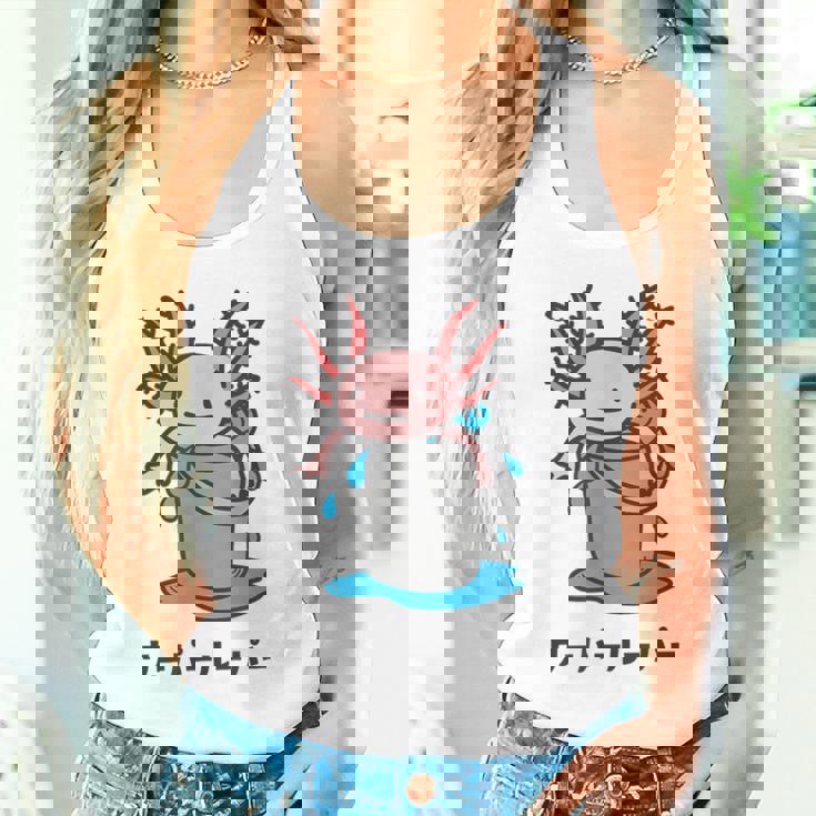 Wooper-Muper メキシカンサラマンダー アフロヘッド かわいい 面白い キッズ タンクトップ