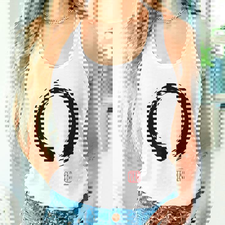 Zen Calligraphy Buddhist Enso Circle タンクトップ