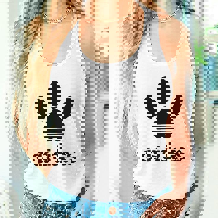 【バックプリント・背中側】Asides アシデス 足です。肉球です。【変なtシャツ屋】スポーツ ブランド パロディ 面白 長袖tシャツ タンクトップ