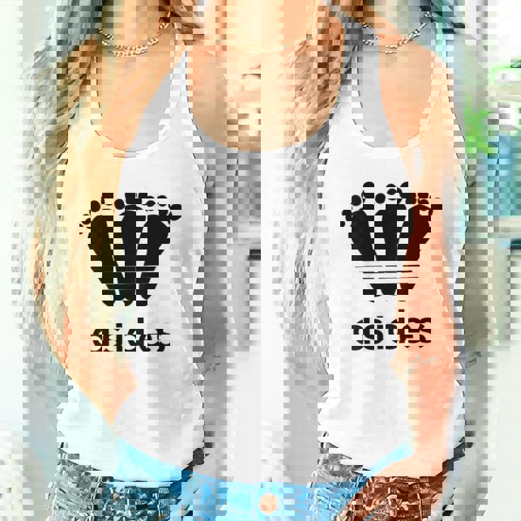 【バックプリント・背中側】アシデス Asides 足です。【変なデザイン屋さん】スポーツ ブランド パロディ 面白 タンクトップ