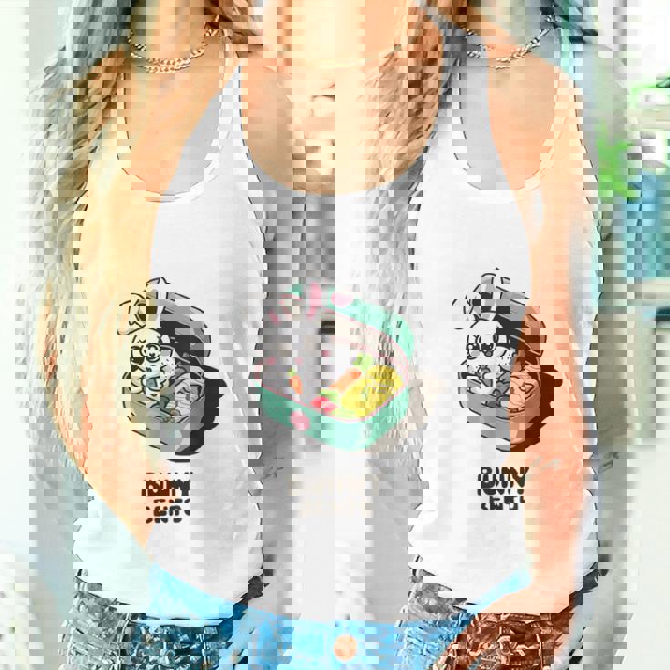 うさぎ弁当 かわいいウサギの和風弁当 ダジャレ タンクトップ