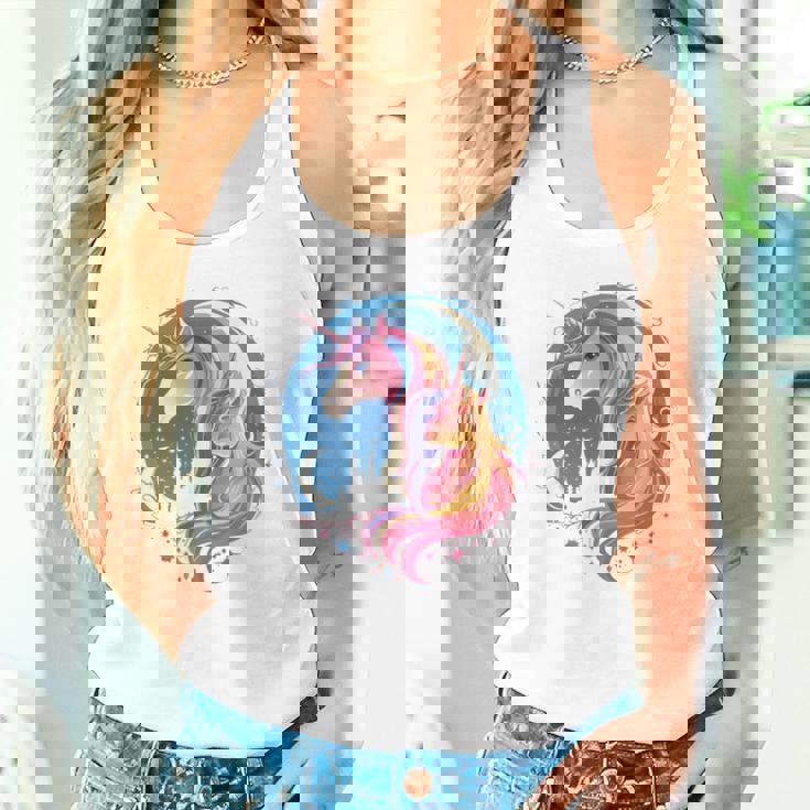 お揃いのママと娘 ユニコーン ナイトシャツ 母の日 長袖tシャツ タンクトップ