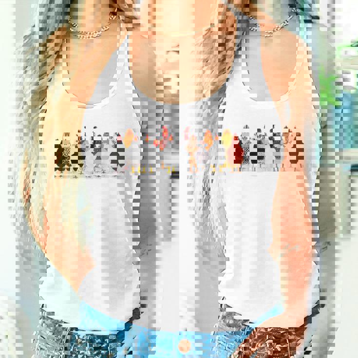 かわいい鶏 洋画 恋 春 パステル タンクトップ