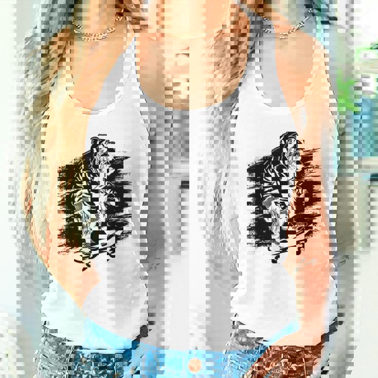 くま スケートボーダー スケートボード スケートボーダー スケートボード タンクトップ