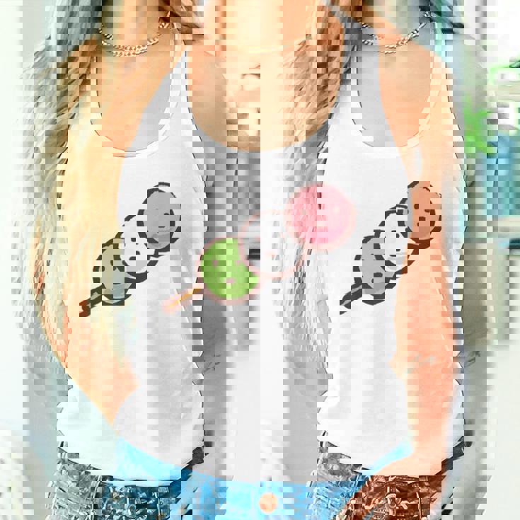 だんご 団子 和菓子 花見団子 三色団子 三兄弟 だんご好き かわいい おもしろ タンクトップ