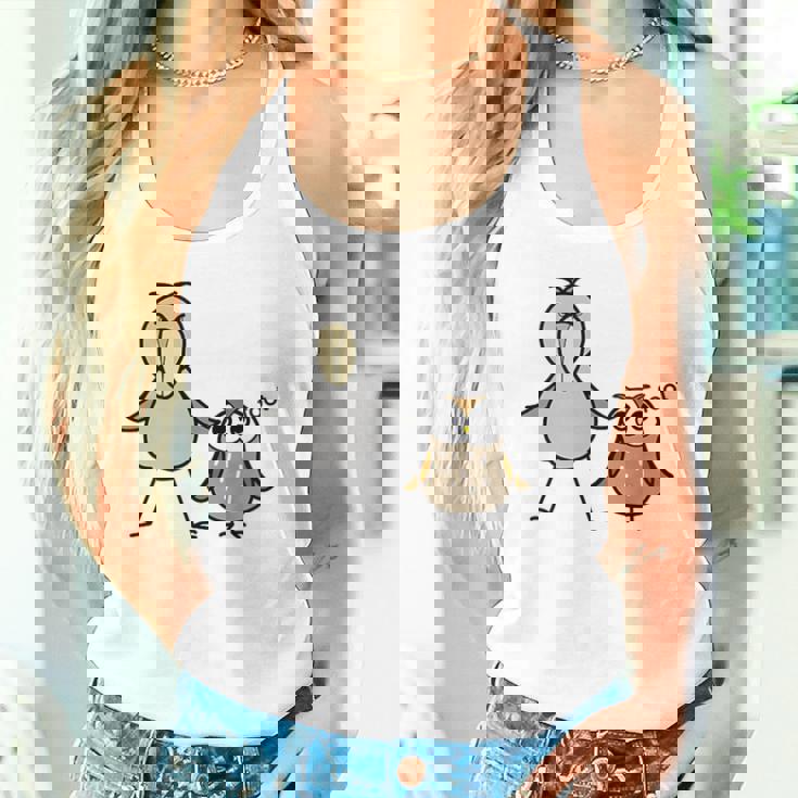 みんな大好きハシビロコウ 動かない鳥 はしび郎クラブtシャツ ハシビ郎とフクロウ Zoo ハシビロコウ フクロウ 鳥 タンクトップ