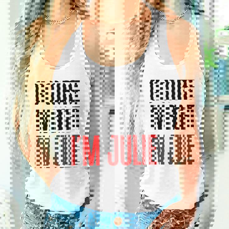 もちろんi'm Right I'm Julie タンクトップ