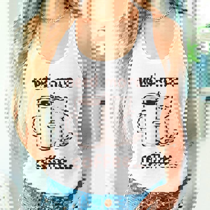 もっとコーヒーが必要だよ、可愛い猫ちゃん タンクトップ