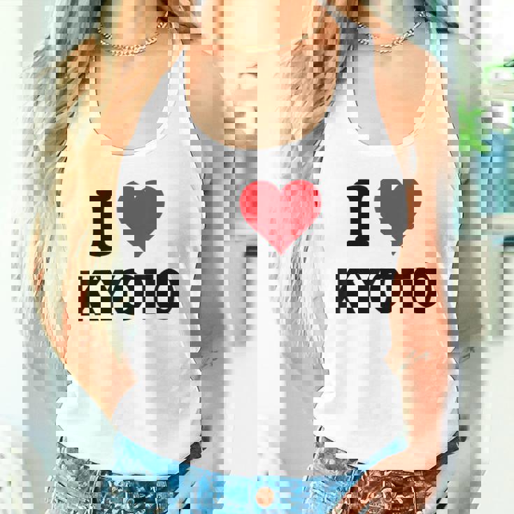 アイハート 京都 日本ラブ 日本土産 タンクトップ