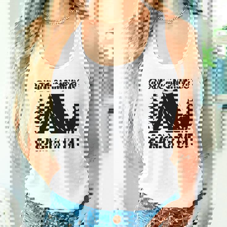 アルパカ キャンプ 恋人 テント キャンパー 行楽 キャンプ アルパカ 長袖tシャツ タンクトップ