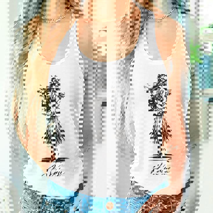 アロハ ハワイ ハワイアン ヴィンテージ ワヒネ フラダンス ダンサー ガール タンクトップ