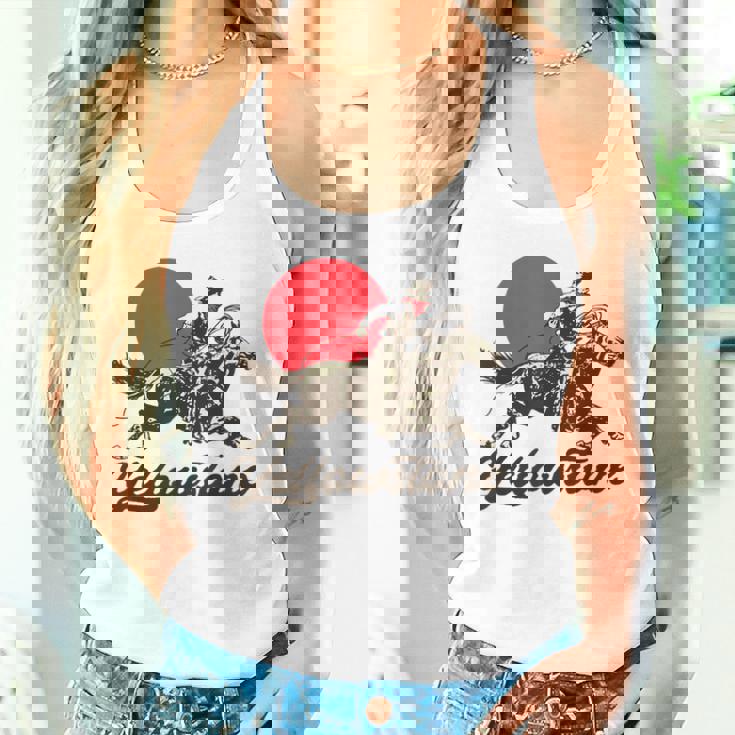 イエローストーン国立公園 カウボーイ&馬 ラングラー ビンテージ タンクトップ