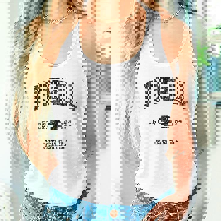 オニール ネブラスカ Ne ビンテージ アスレチック ブラック スポーツデザイン タンクトップ