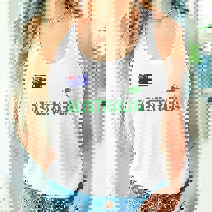 オーストラリア 国旗 カンガルー サッカー ラグビー フットボール 水泳 応援 タンクトップ