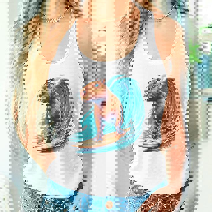 カッコイイ カピバラ サーファー サーフボード サーフィン メンズ レディース キッズ キャピー タンクトップ